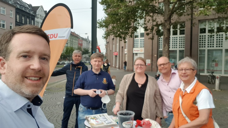 Das Team der CDU Oberbilk im Wahlkampf