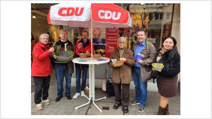 Osterinfostand der Oberbilker CDU